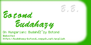 botond budahazy business card